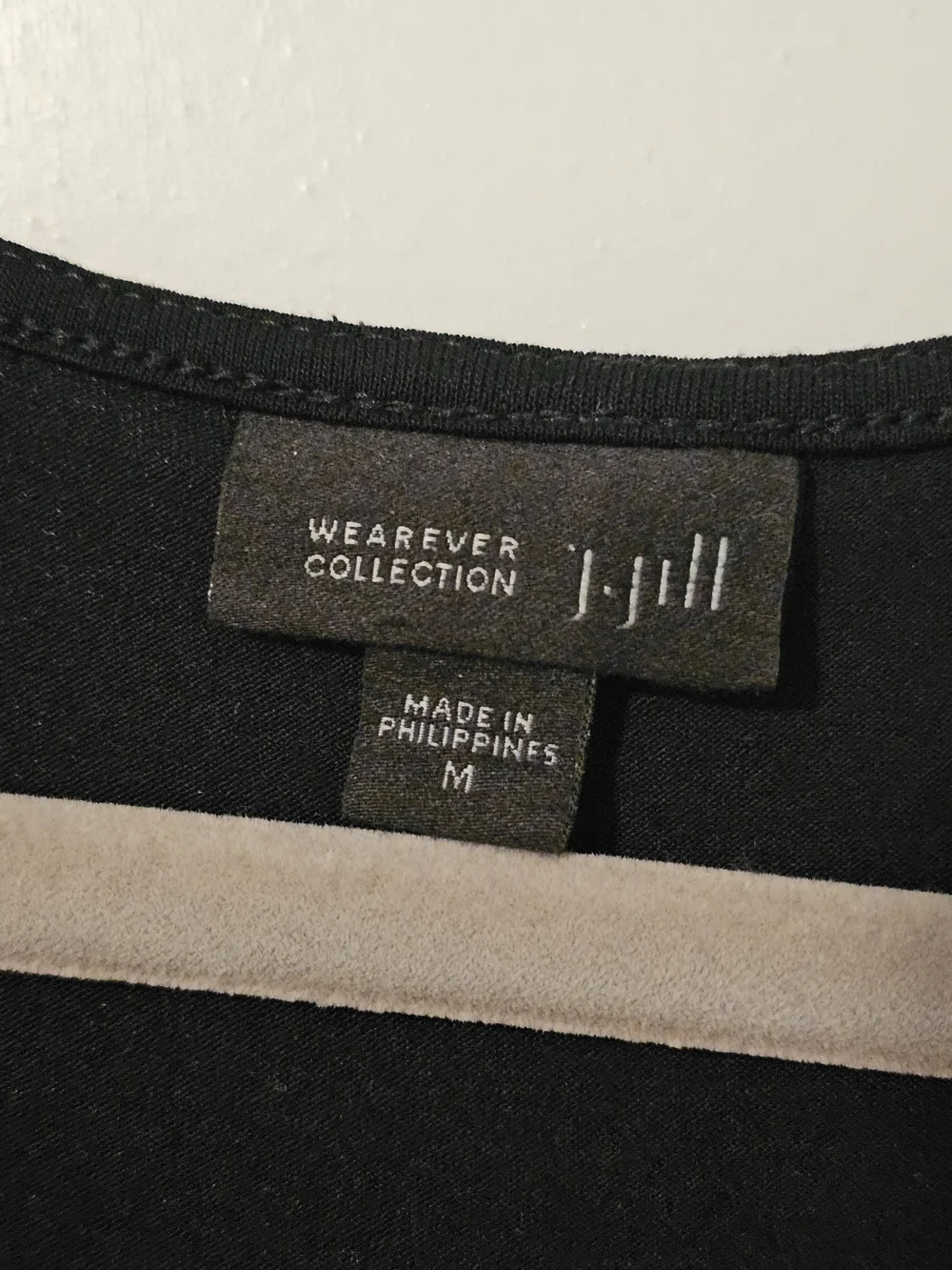 J.Jill Wearever Black Open-Front Long Sleeve Cardigan